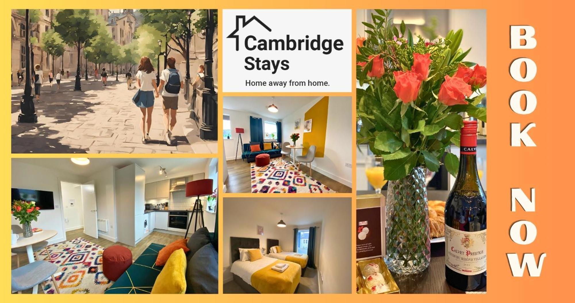 Cambridge Stays Central Apart Hotel 1Br Flats-Easy Walk To City Centre-Parking المظهر الخارجي الصورة