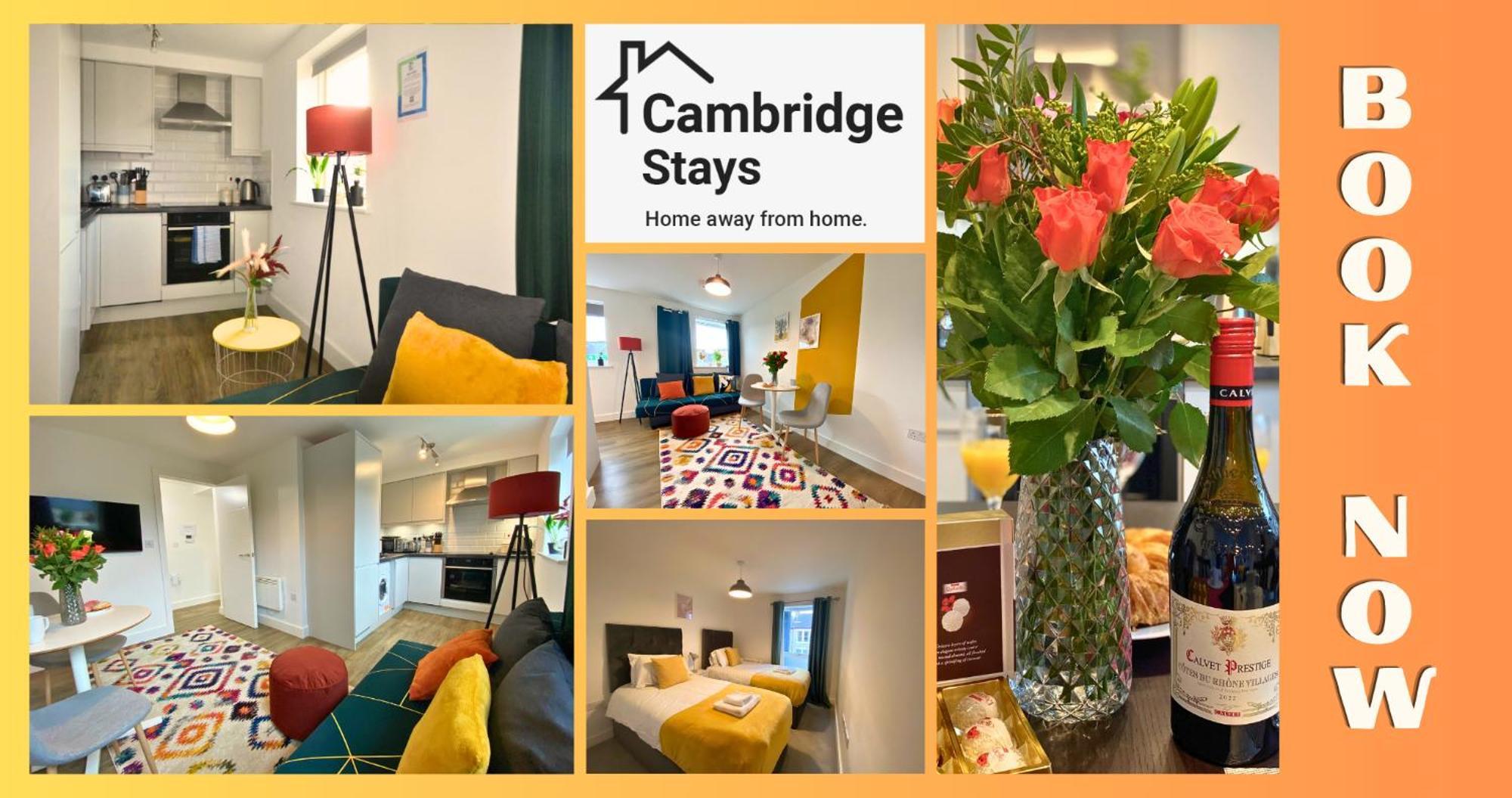 Cambridge Stays Central Apart Hotel 1Br Flats-Easy Walk To City Centre-Parking المظهر الخارجي الصورة